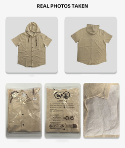 Camisas Guayaberas de Lino de Manga Corta Personalizadas para Hombre, Camisa con Botones, Estilo Casual Hawaiano para Playa, Ligera y a la Moda - Product Image 6