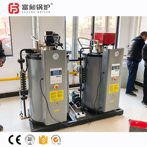Générateur de vapeur industriel automatique basse pression, à gaz ou à mazout, de style vertical, à tubes à eau, pour utilisation en chaudière - Product Image 1