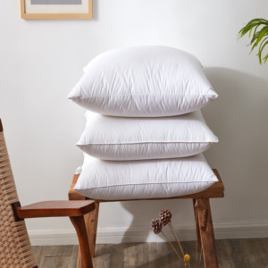 Almohada de <span class=keywords><strong>Plumas</strong></span> de Ganso Blanco de Tamaño Completo Oeko-Tex, <span class=keywords><strong>Relleno</strong></span> de <span class=keywords><strong>Plumas</strong></span> de Alta Calidad para el Hogar/Hotel - Product Image 2