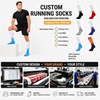 Chaussettes de football professionnelles d'été en tricot fin, durables, montantes jusqu'au genou, avec revers personnalisé, séchage rapide, respirantes, écologiques pour équipes - Vente en gros
