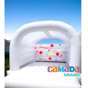 บ้านลมสีขาวเกรดเชิงพาณิชย์และเครื่องเล่นเด้งดึ๋งสำหรับผู้ใหญ่และเด็ก ใช้สำหรับงานแต่งงาน/งานปาร์ตี้ รับน้ำหนักได้ 400 กก. รับประกัน 2 ปี - Product Image 2