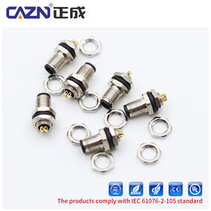 M5レセプタルコネクタM5男性用バックマウントソケットはんだ型3ピン4ピンフロントロックM5ワイヤーケーブルコネクタ付き - Product Image 5