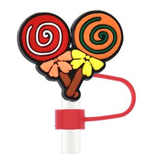 En gros, embouts de paille en silicone personnalisés de 10 mm, motif Père Noël Anime, pour bouteilles d'eau de 40 oz, accessoires pour pailles et articles de boisson - Product Image 6