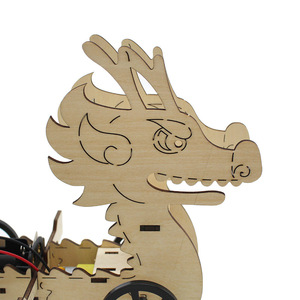Kit de robot de madera con forma de dragón para niños, juguete educativo de ciencia, aprendizaje STEAM, modelo de ensamblaje manual, 7-9 años - Product Image 4