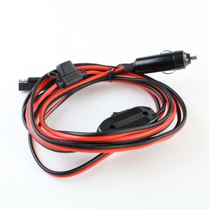 Nale कार चार्जर वर्ग एसएई करने के लिए कनेक्टर लाल/काले तार बिजली केबल के साथ स्विच फ्यूज धारक - Product Image 2