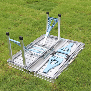 <span class=keywords><strong>Table</strong></span> de pique-nique pour camping en plein air <span class=keywords><strong>Table</strong></span> de camping légère portable <span class=keywords><strong>pas</strong></span> chère <span class=keywords><strong>Table</strong></span> de <span class=keywords><strong>valise</strong></span> pliante avec ensemble de 4 chaises - Product Image 5