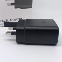 Chargeur USB-C d'origine d'usine 45W, adaptateur Type C Super 2.0 pour Samsung Galaxy S24/Note 20/S25, charge rapide, chargeur portable