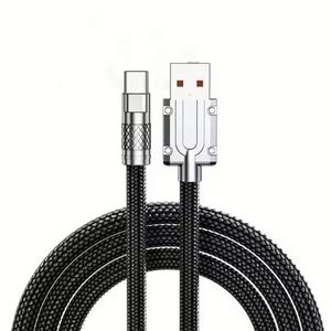 Best Selling Type C Nylon Cable PD Charger Cables Data Transfer 120W Phone Cables for Phone15 16 17 for Huawei - Product Image 1