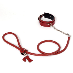 Adult Products Toys for Men and Women Bondage Leather 6-Piece <b>Set</b> with Leash Blindfold Cuffs-<b>Sexy</b> SM Alternative Sex - Product Image 3