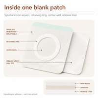 Patch thermique d'été en tissu non tissé Spunlace, patch vierge en plâtre, patch souple et respirant pour points d'acupuncture