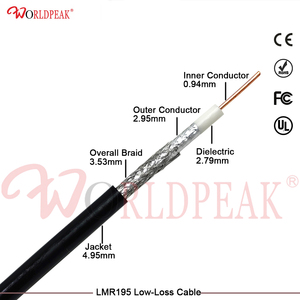 Câble coaxial de communication haute performance à faible perte LMR-195 LMR195 de remplacement ALSR195 pour assemblages de câbles de raccordement d'antenne et applications RF - Product Image 4
