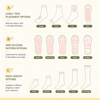 Chaussettes de yoga et de Pilates antidérapantes pour femmes, avec logo tricoté personnalisé, motif cœur, en promotion