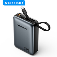 Vention Mini Power Bank 20000mah Charge rapide 45w Chargeur portable Power Bank pour téléphone