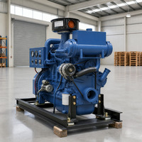 Générateur diesel marin 20kW 30kW refroidi par eau 380V 400V 440V 1500 tr/min 1800 tr/min triphasé AVR démarrage électrique pour bateau de pêche
