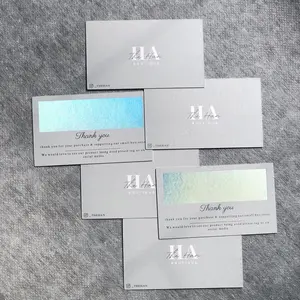 Cartão de papel personalizado luxuoso da folha do laser, com logotipo da impressão, cartões de visita holográficos brilhantes com o logotipo