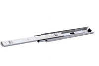 Glissière télescopique à clipser avec crochet pour tiroir, en acier, pour armoire métallique, 45 mm, avec roulement à billes à baïonnette, vente en gros