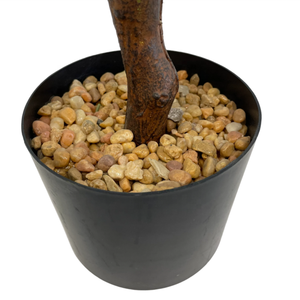 Planta de Croton Artificial de alta calidad con hojas de <span class=keywords><strong>Codiaeum</strong></span> de seda ignífugas UV en maceta para decoración del hogar interior/exterior - Product Image 5