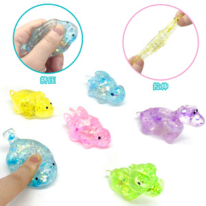 Balles anti-stress dinosaures, jouets sensoriels moelleux et scintillants, jouets mignons en forme de dinosaure en sucre de malt, jouets sensoriels pour enfants et adultes - Product Image 4