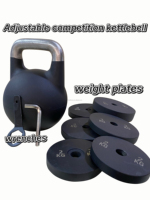Kettlebell de compétition réglable en acier moulé de 32 kg par HanJing Trading, couleurs personnalisées, logo personnalisé pour l'emballage des équipements de fitness