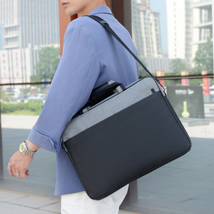 Maletín de Negocios Personalizado, Urbano, Minimalista, Profesional, Delgado, con Correa de Hombro Desmontable, Bolsa para Portátil Resistente a Impactos - Product Image 4