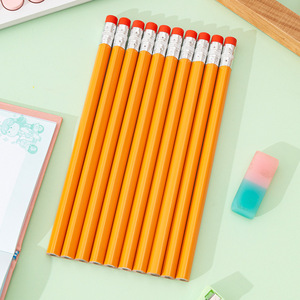 Crayons les moins chers de l'usine, personnalisés, écologiques, crayons hexagonaux en bois pour enfants, ensemble avec <span class=keywords><strong>gomme</strong></span> - Product Image 4