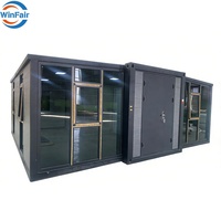 Maison préfabriquée de luxe chinoise certifiée WinFair Ce, extensible, avec murs en verre, pour logement temporaire