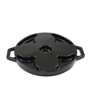 Vente en gros de poêles à oeufs à 4 trous avec logo personnalisé Moule à gaufres antiadhésif en fonte Moule à gâteaux Plats et casseroles de cuisson - Product Image 3