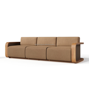 FERLY Nuevo Conjunto de Muebles de Patio <span class=keywords><strong>Modulares</strong></span> de Teca de Lujo Personalizables, Sofá Moderno para Jardín Exterior para Patio - Product Image 5