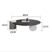 Table basse italienne minimaliste à motif ondulé en verre trempé, style luxe léger, moderne, en acier inoxydable et dalle de pierre, multifonctionnelle