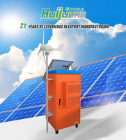 Système d'énergie éolienne avec batterie hybride solaire, générateur éolien 5 kW, systèmes solaires domestiques