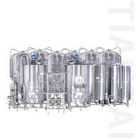 Système de brasserie à 4 cuves de 5000 L, équipement de brassage commercial pour une production à grande échelle
