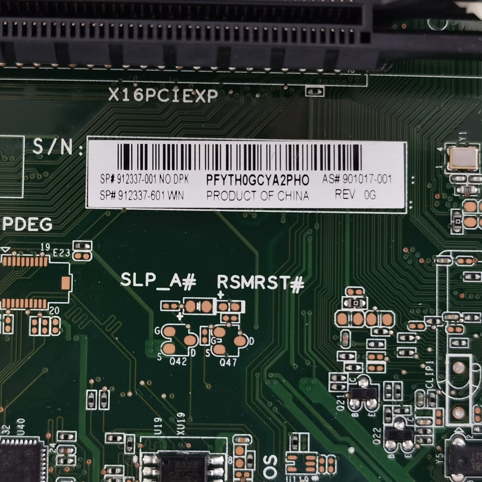 Motherboard for HP EliteDesk 800 G3 SP# 912335-001 AS# 901014-001