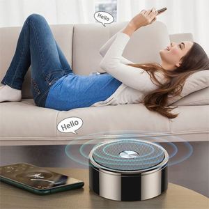 Custom <b>Mini</b> Wireless <b>Speaker</b> Portable Metal Round Small Music Player <b>Speaker</b> for Outdoor - Product Image 6