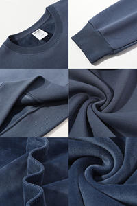 Felpa Girocollo Personalizzata di Alta Qualità OEM in Cotone Felpato Bianco Tinta Unita Stile Jogger per Vendita all'Ingrosso - Product Image 3