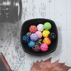 Cuentas acrílicas sueltas de alta calidad, 100 unidades, de 20 mm, para pulseras, collares, pendientes, llaveros y bolígrafos DIY - Product Image 3