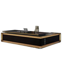Meubles de bureau commerciaux, bureau de direction, bureau moderne, bureau en forme de L, bureau modulaire, bureau de direction de luxe