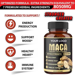Tùy Chỉnh Nhãn Hiệu Riêng Người Đàn Ông Năng Lượng Bổ Sung Mở Rộng Mông Cơ Thể Đen Maca Gốc Viên Nang - Product Image 2