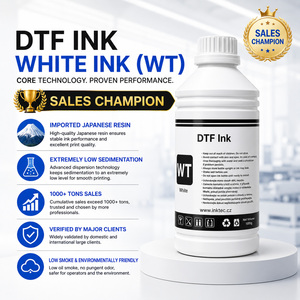 หมึก DTF ขายส่ง CMYK สีขาว ความเข้มข้นสูง ชนิดน้ำ 1000 มล. สำหรับงานพิมพ์ดิจิทัลแบบ Direct to Film Transfer - Product Image 2
