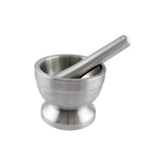 مطحنة التوابل مزدوجة الصلبة طاحونة من الفولاذ المقاوم للصدأ هاون ومدقة المطبخ الثوم Pugging وعاء الصيدلية السلطانية - Product Image 2