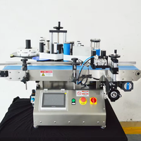Etiqueteuse de petit bureau à moteur PLC électrique personnalisée neuve pour les bouteilles métalliques d'emballage de pâte en rouleau de boissons chimiques utilisées