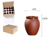Tasse en céramique faite à la main Coffret cadeau 12 pièces Country Portable Lave-vaisselle Micro-ondes Emballage de boîte cadeau