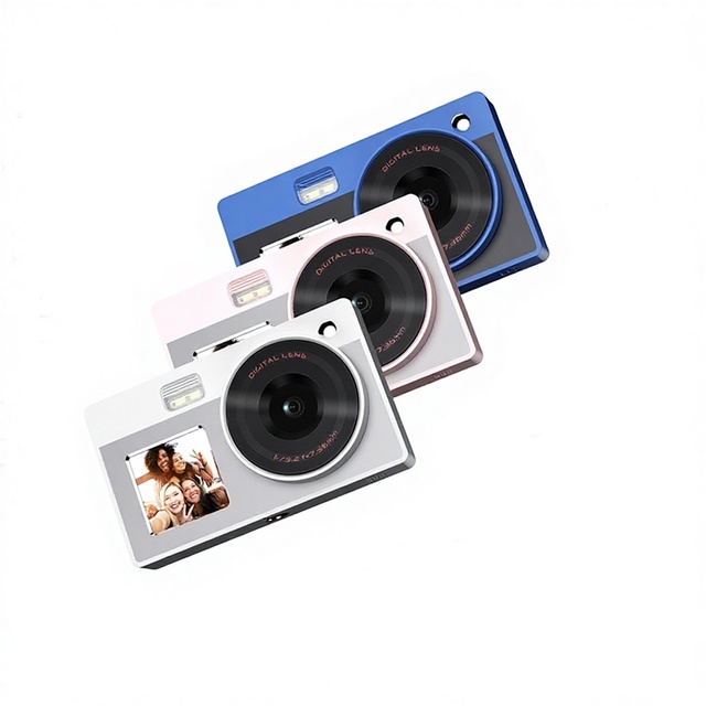 Cross-border 1080p HD CMOS Digital Camera 2.4-inch Screen 10x Optical Zoom Retro Portable High-Pixel Dual-Screen Lighting