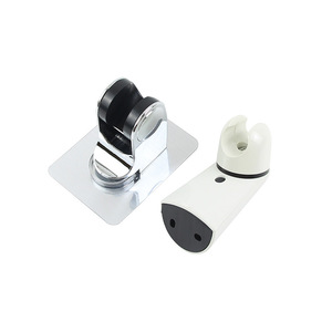 Shower Head <b>Bracket</b> Adjustable Holder Electroplated <b>White</b> ABS Minimalist Design Easy Installation - Product Image 4