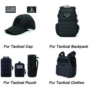 钩环美国美国国旗补丁反向战术国旗臂章缝在刺绣补丁上 - Product Image 6