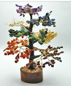 Reiki d'arbre de pierres précieuses à sept chakras de qualité supérieure pour la méditation et le cristal de guérison holistique disponible à prix réduit - Product Image 2