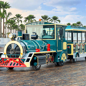 Train touristique sans rails à 42 places, personnalisable, rechargeable, pour le transport de passagers - Product Image 1