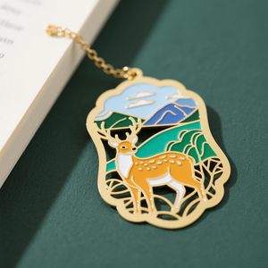 Marcadores de Lectura de Esmalte Suave Personalizados Vibrantes con Cierre de Mariposa para Regalos Adorables - Product Image 3