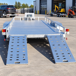 <span class=keywords><strong>Remorque</strong></span> à plateau en acier de 2000 kg <span class=keywords><strong>pour</strong></span> le transport de mini-excavatrices, avec rampes, modèle Three Horses, vente chaude, directement de l'usine - Product Image 1