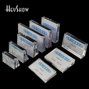 Trong suốt Acrylic giá tag chủ nhãn khung bàn pha lê hiển thị đứng cho <span class=keywords><strong>menu</strong></span> name card dấu hiệu tinh thể rõ ràng hệ thống báo động - Product Image 6