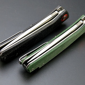 Couteau de poche pliant en acier D2 haute dureté avec manche G10 pour le camping en extérieur et l'autodéfense, personnalisable OEM, qualité DIY - Product Image 6